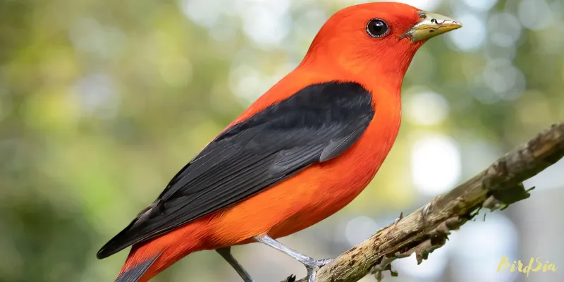 scarlet tangar bird